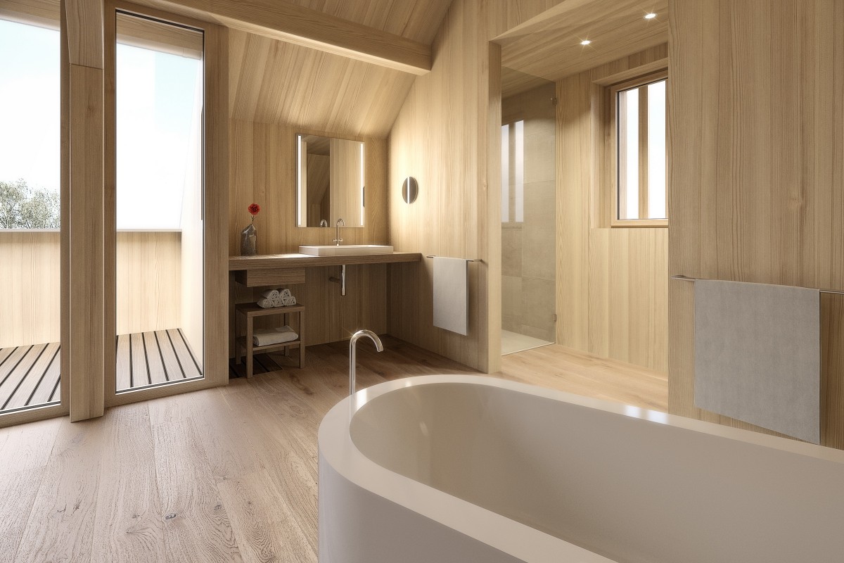 Highlight in der Mohren-Suite ist die freistehende Badewanne. © GH Mohren